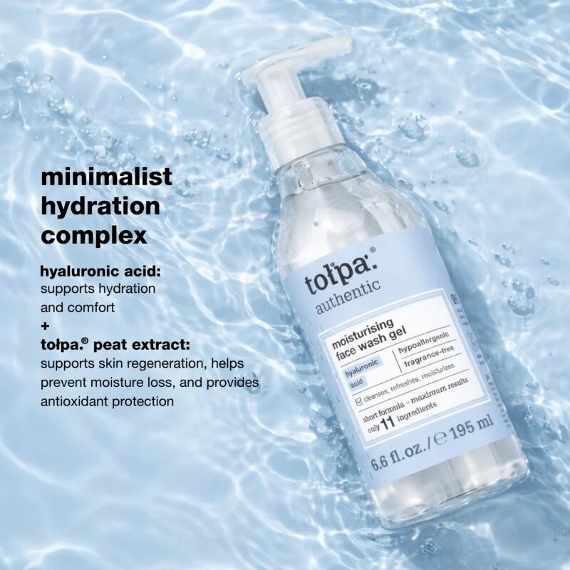 Tołpa Authentic čistilni gel za odstranjevanje ličil z vlažilnim učinkom 195 ml