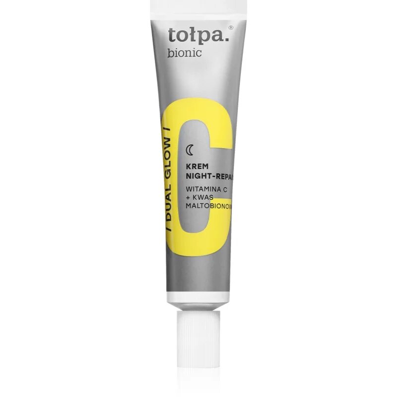 Tołpa Bionic Dual Glow nočna krema za osvetljevanje kože in hidratacijo 40 ml