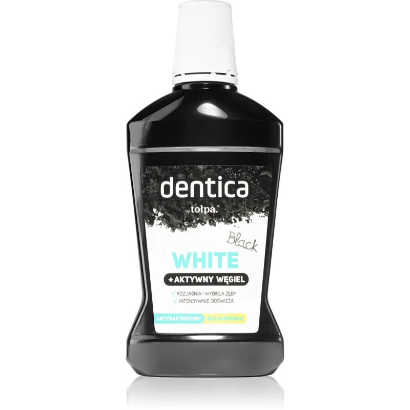 Tołpa Dentica Black White belilna ustna voda z aktivnim ogljem 500 ml