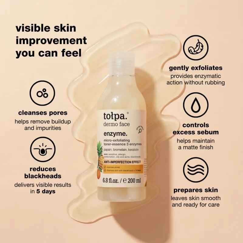 Tołpa Dermo Face Enzyme čistilna emulzija s piling učinkom 200 ml