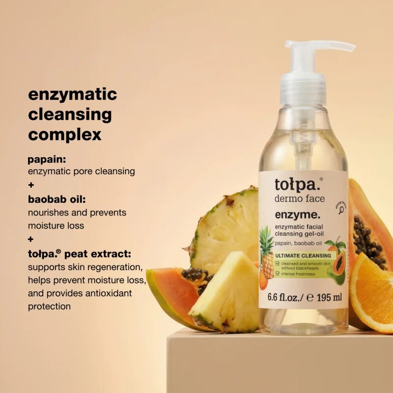 Tołpa Dermo Face Enzyme čistilni oljasti gel za obraz 195 ml