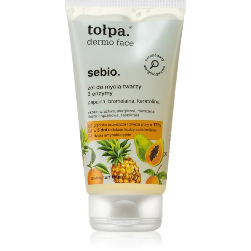 Tołpa Dermo Face Enzyme gel za umivanje proti črnim pikicam 150 ml