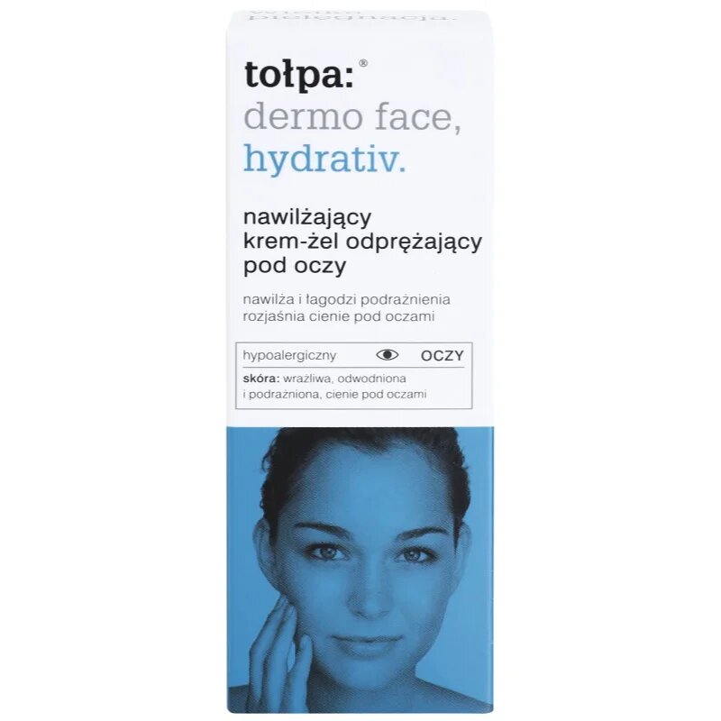 Tołpa Dermo Face Hydrativ gelasta krema za predel okoli oči proti podočnjakom 10 ml