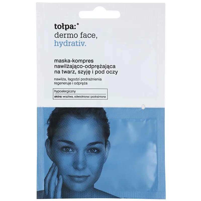 Tołpa Dermo Face Hydrativ intenzivna vlažilna maska za obraz in predel okoli oči 2x6 ml