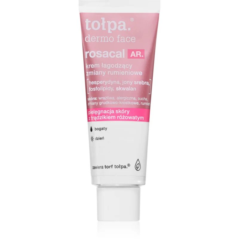 Tołpa Dermo Face Rosacal pomirjajoča dnevna krema proti rdečici na obrazu 40 ml