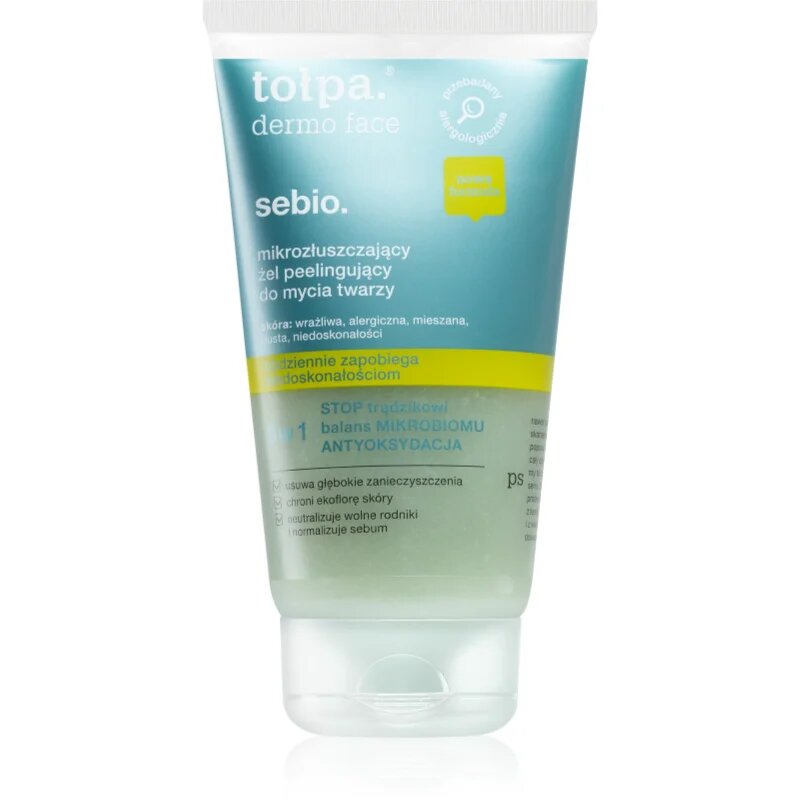 Tołpa Dermo Face Sebio čistilni piling gel za obraz 150 ml