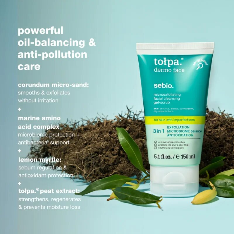 Tołpa Dermo Face Sebio čistilni piling gel za obraz 150 ml