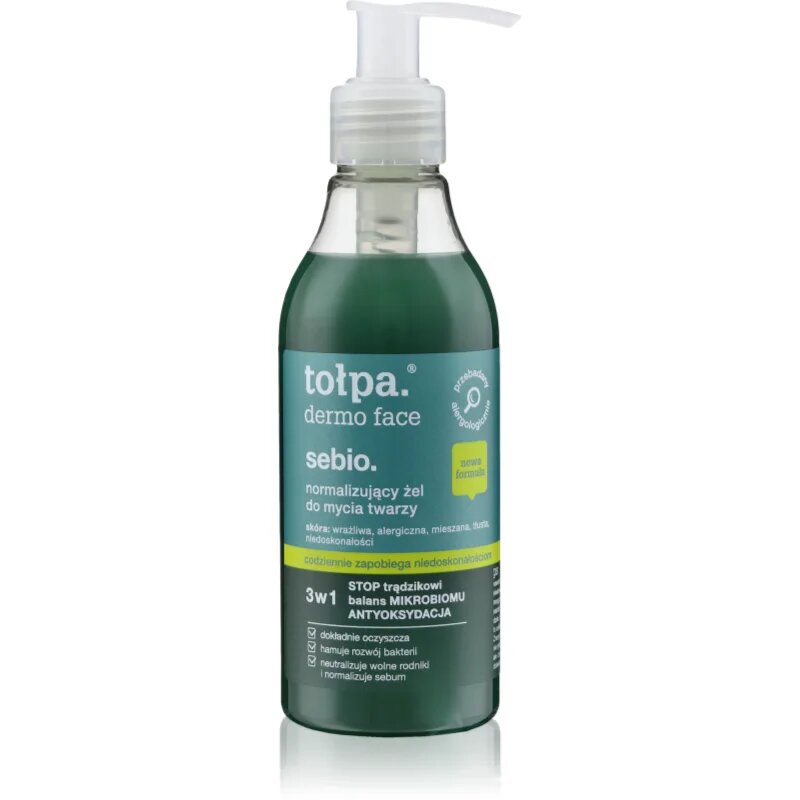 Tołpa Dermo Face Sebio gel za umivanje obraza 195 ml