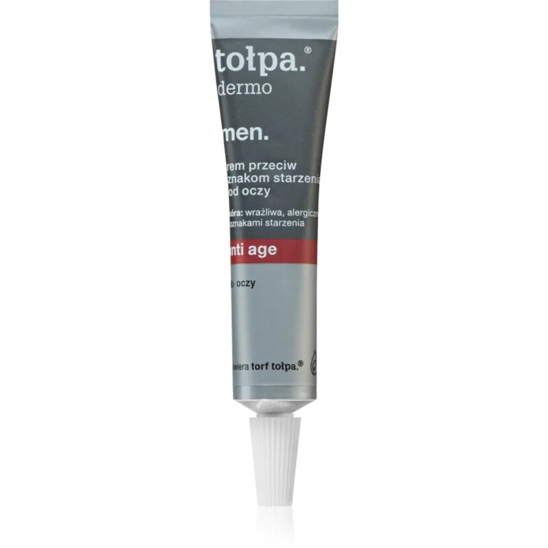 Tołpa Dermo Men Anti age krema za predel okoli oči proti oteklinam in gubam za moške 10 ml