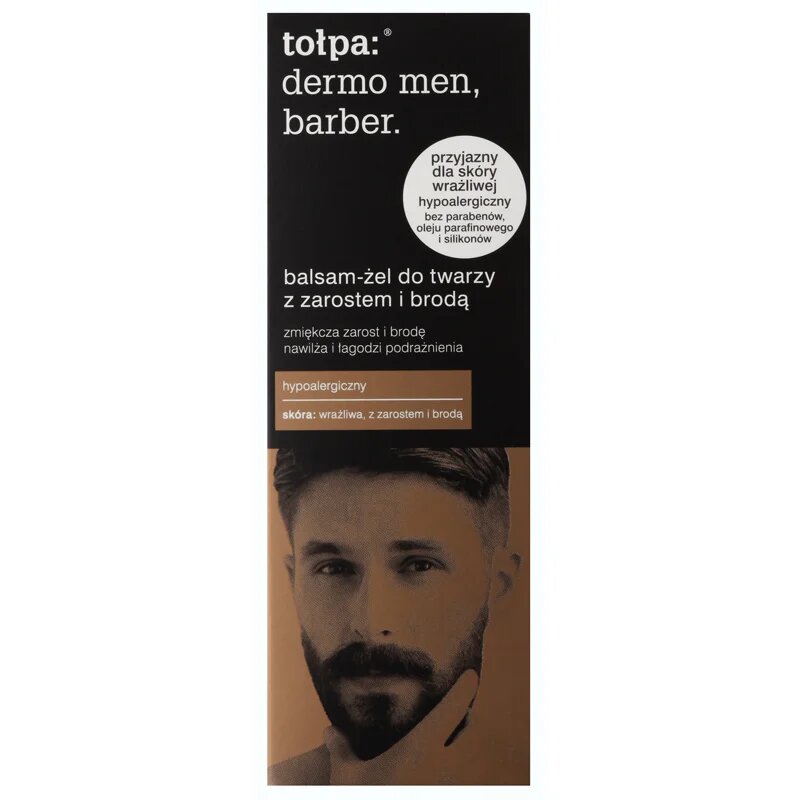 Tołpa Dermo Men Barber mehčalni balzam-gel za moške z brado 75 ml