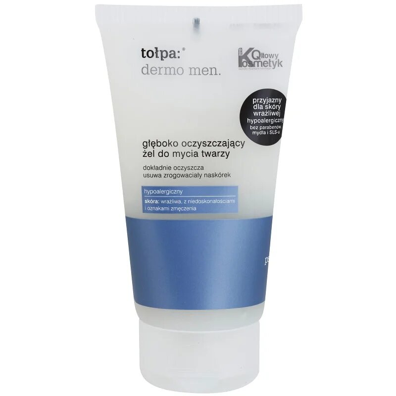 Tołpa Dermo Men globinsko čistilni gel za obraz 150 ml
