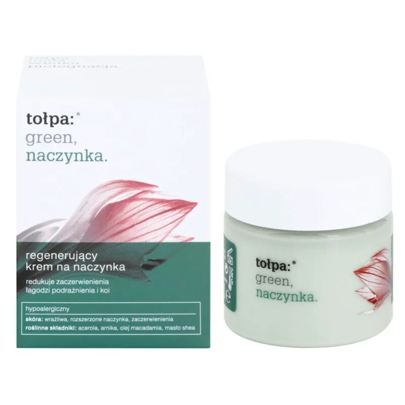 Tołpa Green Capillary regeneracijska krema za razpokane in razširjene žilice 50 ml