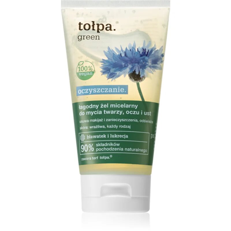 Tołpa Green Cleaning čistilni gel za obraz in oči 150 ml