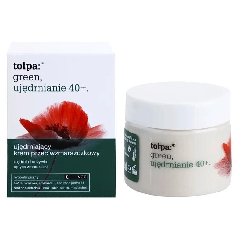 Tołpa Green Firming 40+ učvrstitvena nočna krema proti gubam 50 ml