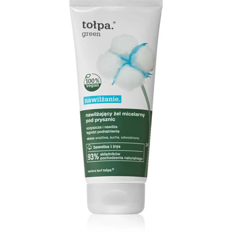 Tołpa Green Moisturizing micelarni gel za prhanje z vlažilnim učinkom 200 ml