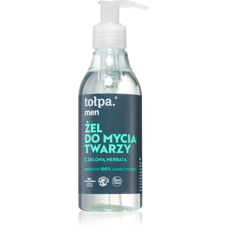 Tołpa Men čistilni gel za obraz z zelenim čajem za moške 195 ml