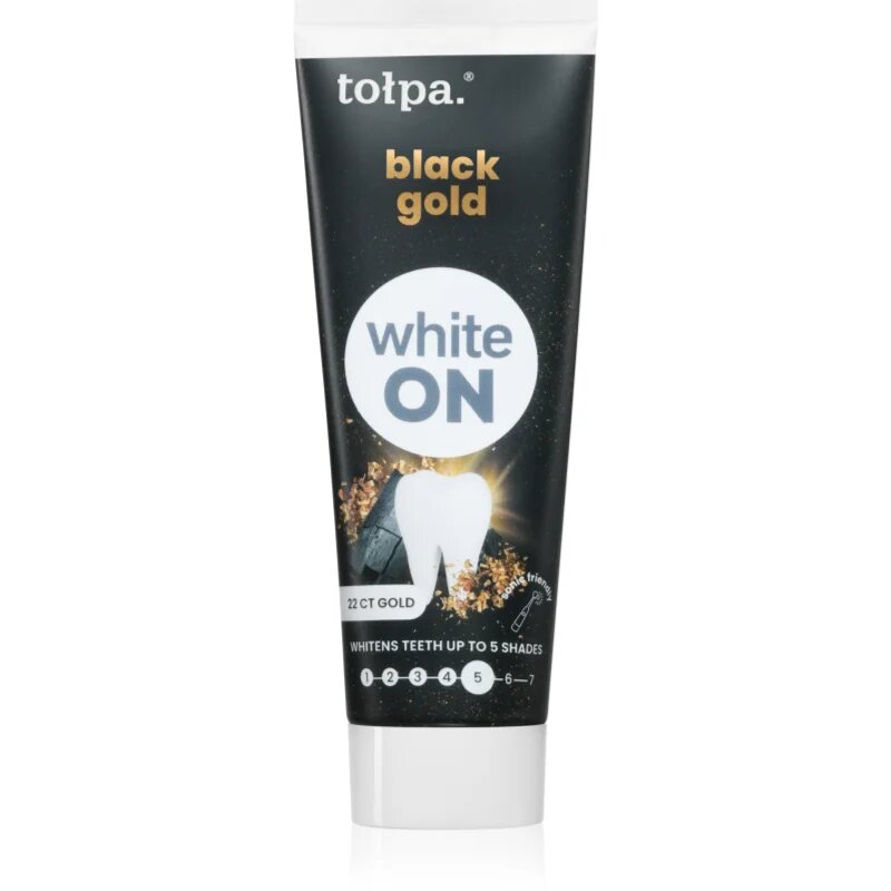 Tołpa On White Black Gold zobna pasta za beljenje zob 75 ml
