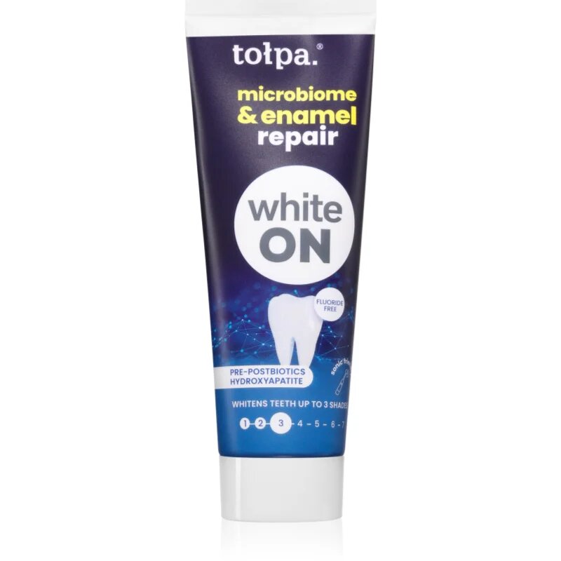 Tołpa On White Microbiome & Enamel Repair zobna pasta za beljenje zob 75 ml