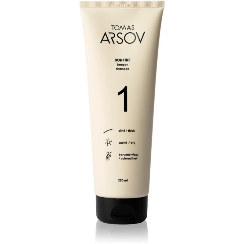 Tomas Arsov Bonfire Shampoo vlažilni šampon za zaščito barve za poškodovane in barvane lase 250 ml