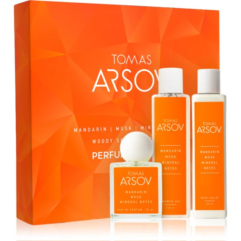 Tomas Arsov Mandarin Musk Mineral Notes darilni set uniseks 3 kos