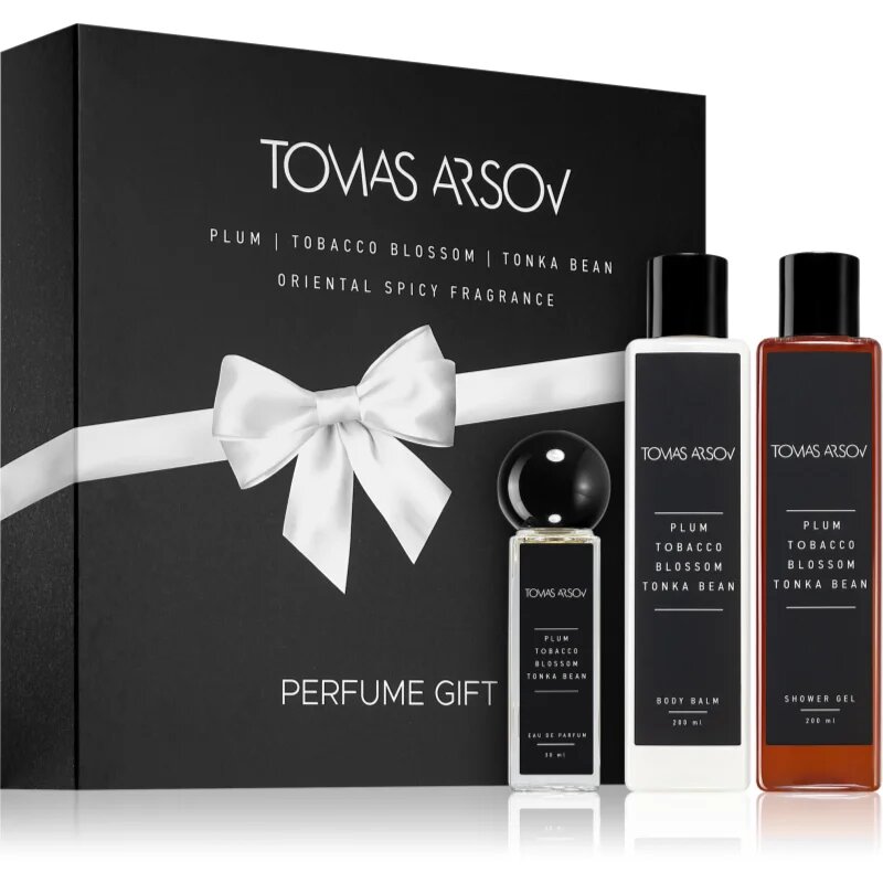 Tomas Arsov Plum Tobacco Blossom Tonka Bean darilni set uniseks 3 kos