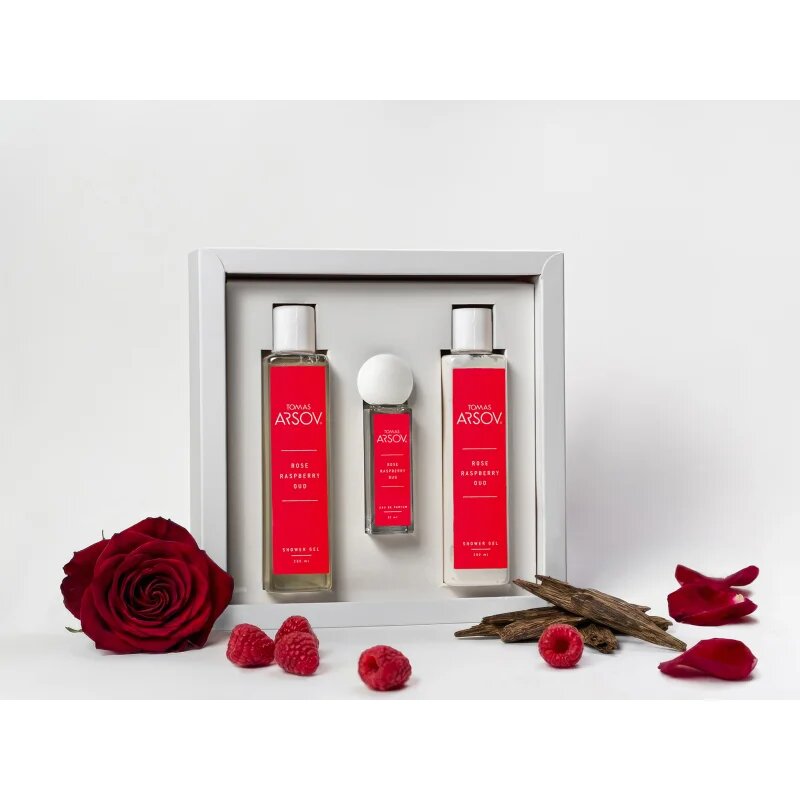 Tomas Arsov Rose Raspberry Oud darilni set uniseks uniseks