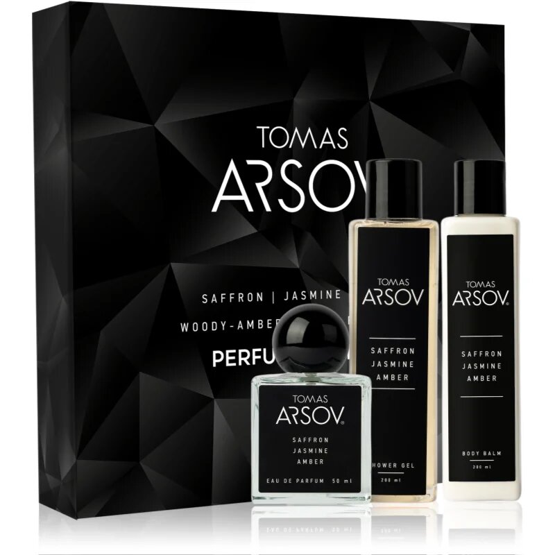 Tomas Arsov Saffron Jasmine Amber Parfume Gift Set darilni set uniseks 3 kos