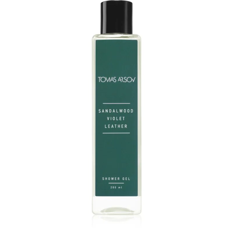 Tomas Arsov SANDALWOOD VIOLET LEATHER Shower gel parfumirani gel za prhanje z vlažilnim učinkom 200 ml