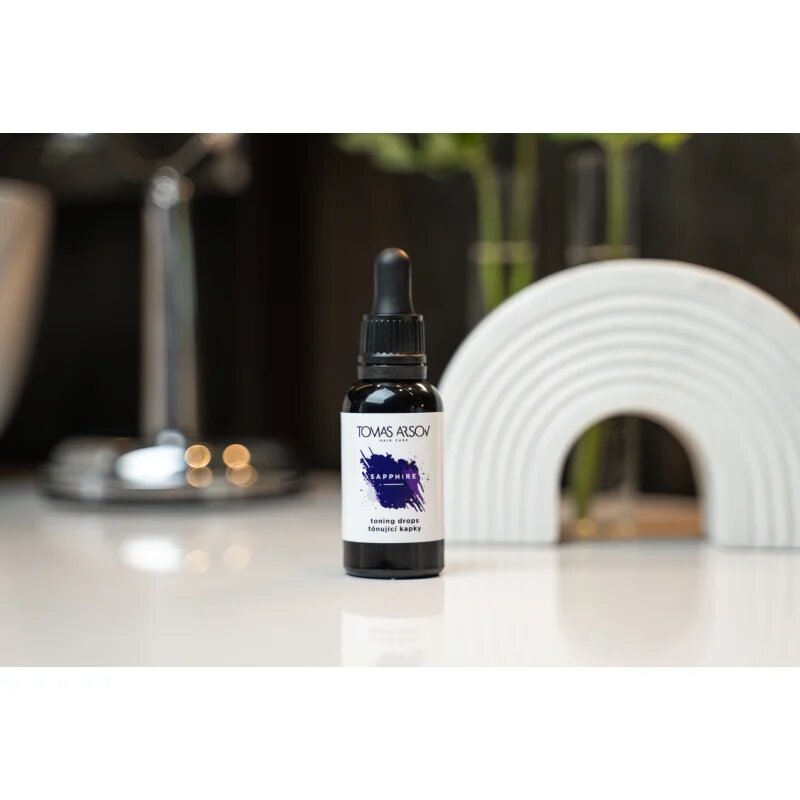 Tomas Arsov Sapphire Toning Drops lasna nega za posvetljene melirane hadne blond lase 30 ml