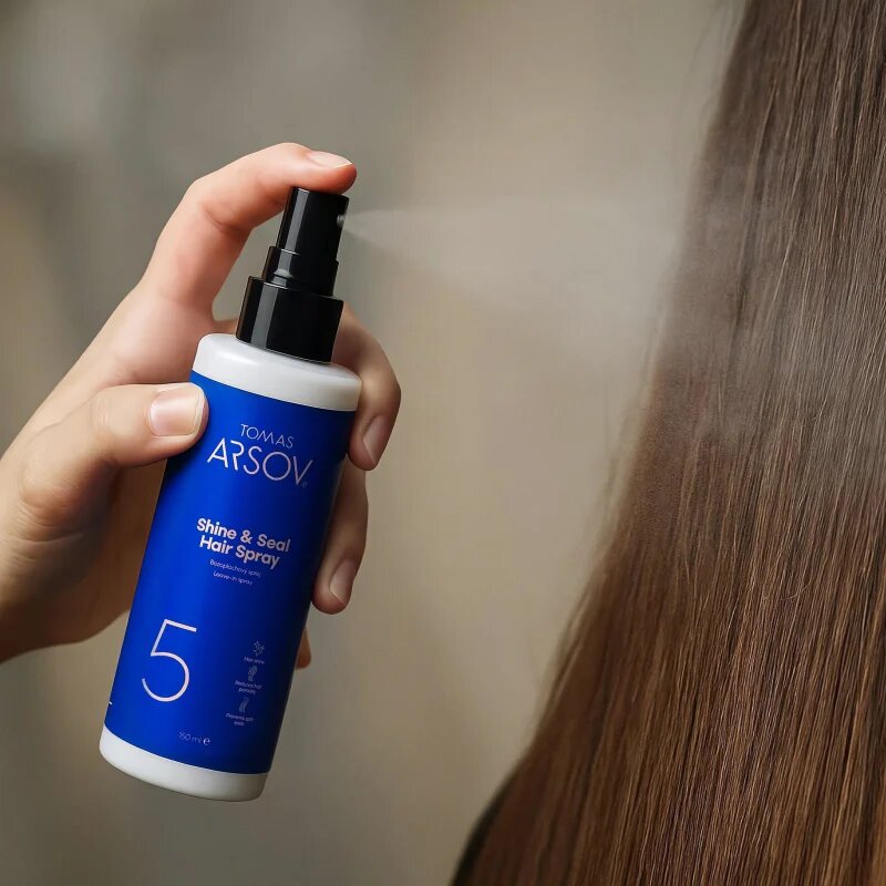 Tomas Arsov SHINE & SEAL pršilo za lase za sijaj in mehkobo las 150 ml