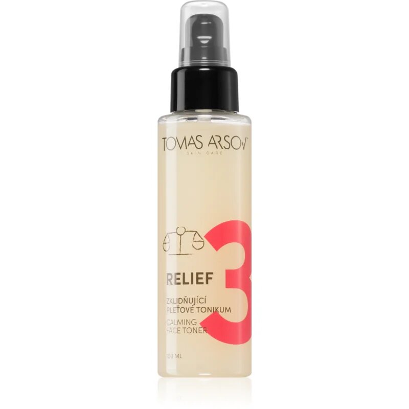 Tomas Arsov Skin RELIEF Zklidňující pleťové tonikum pomirjajoči tonik za obraz 100 ml