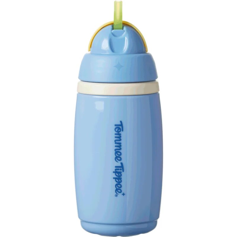 Tommee Tippee Active Cup skodelica s slamico Blue 12m+ 1 kos