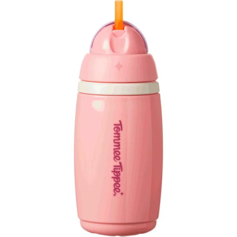 Tommee Tippee Active Cup skodelica s slamico Pink 12m+ 1 kos