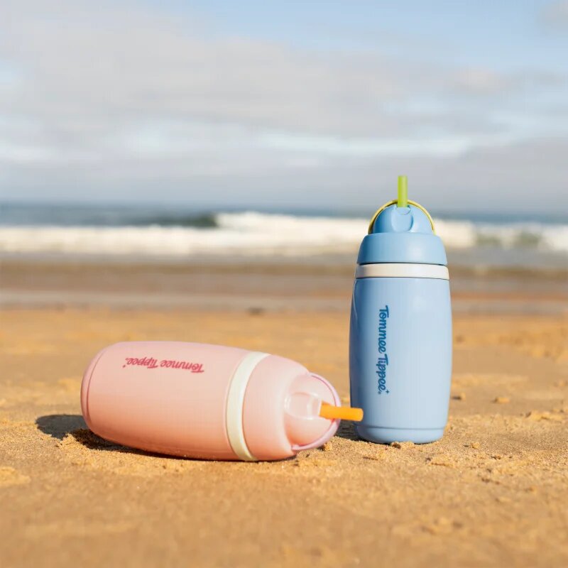 Tommee Tippee Active Cup skodelica s slamico Pink 12m+ 1 kos