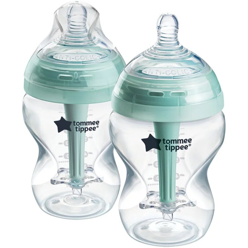 Tommee Tippee Advanced Anti-Colic samosterilizacijska steklenička za dojenčke proti kolikam Slow Flow 0m+ 2x260 ml