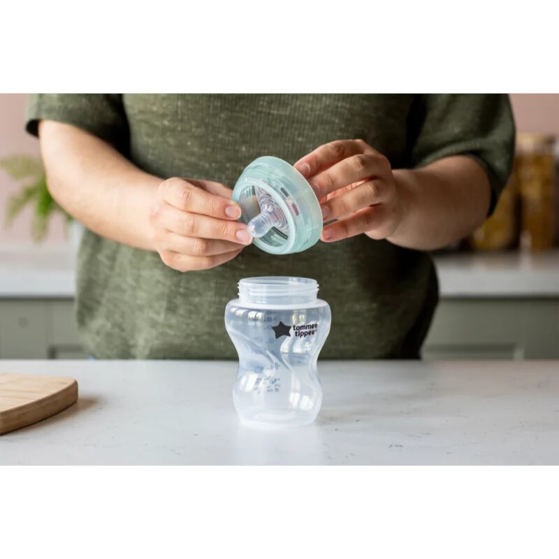 Tommee Tippee Advanced Anti-Colic steklenička za dojenčke proti kolikam samosterilizacijski Slow Flow 0m+ 3x260 ml