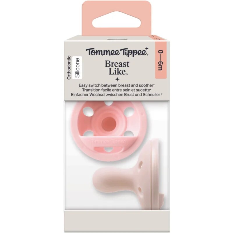 Tommee Tippee Breast-like 0-6 m duda Girl 2 kos