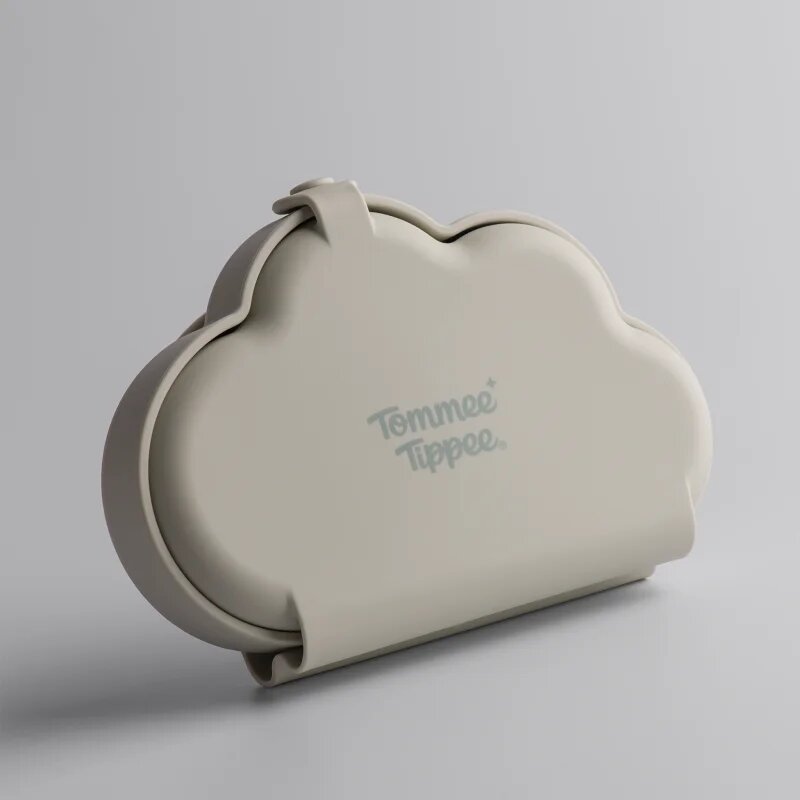 Tommee Tippee EasiStick™ Silicone Foldable Plate škatla za malico 4m+ Green 1 kos