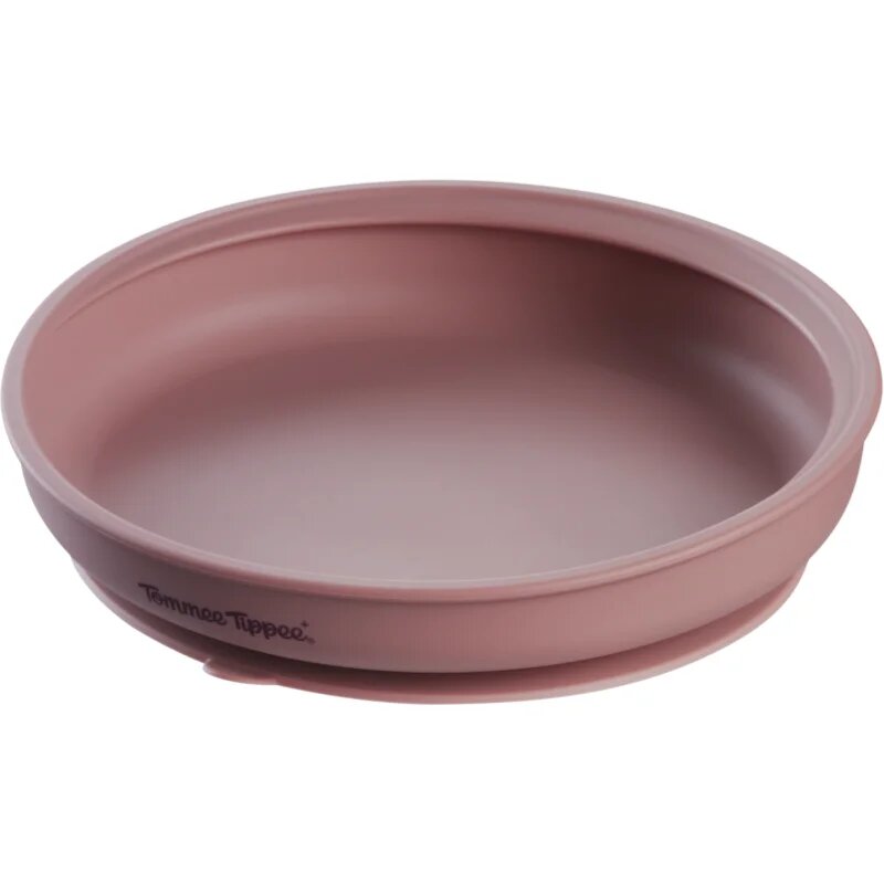 Tommee Tippee EasiStick™ Silicone Weaning Plate krožnik s priseskom 4m+ Pink 1 kos