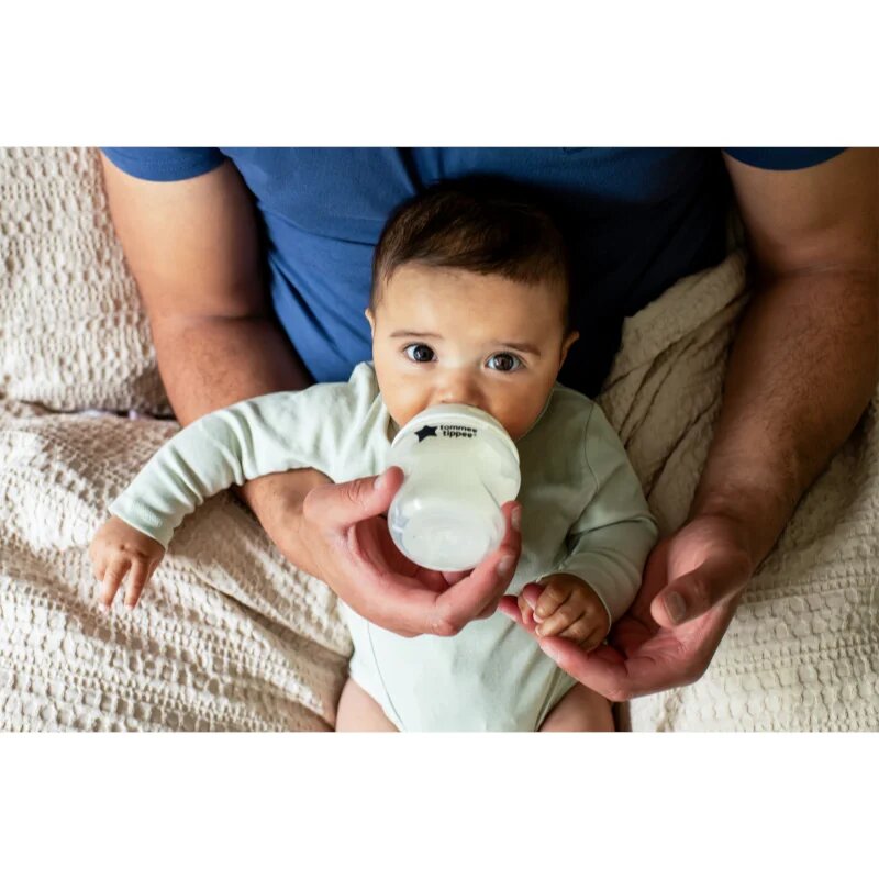 Tommee Tippee Natural Start Anti-Colic samosterilizacijska steklenička za dojenčke Slow Flow 0m+ 3x260 ml