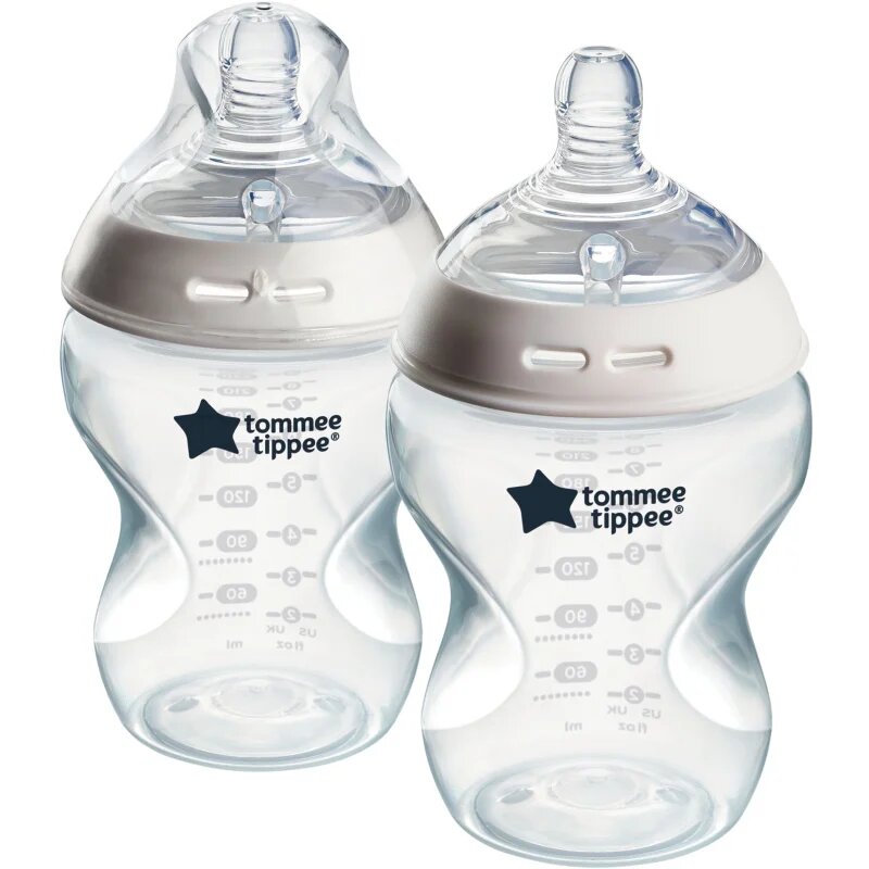 Tommee Tippee Natural Start Anti-Colic steklenička za dojenčke Slow Flow 0m+ 2x260 ml