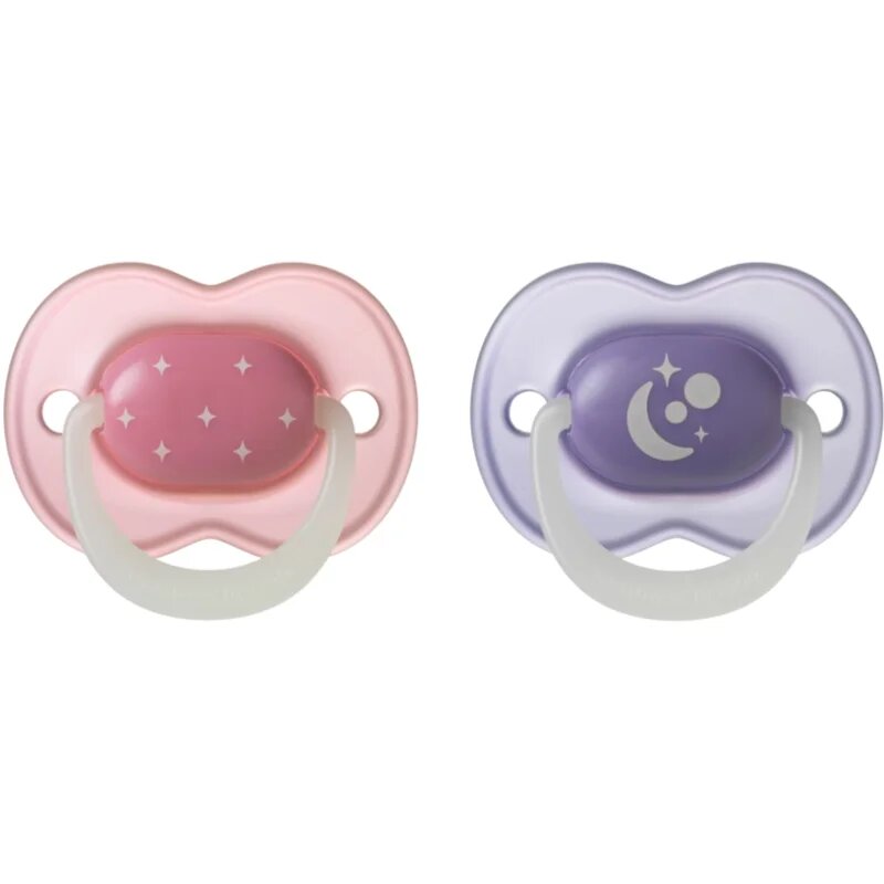 Tommee Tippee NightGlow Soother 6-18m duda Girl 2 kos