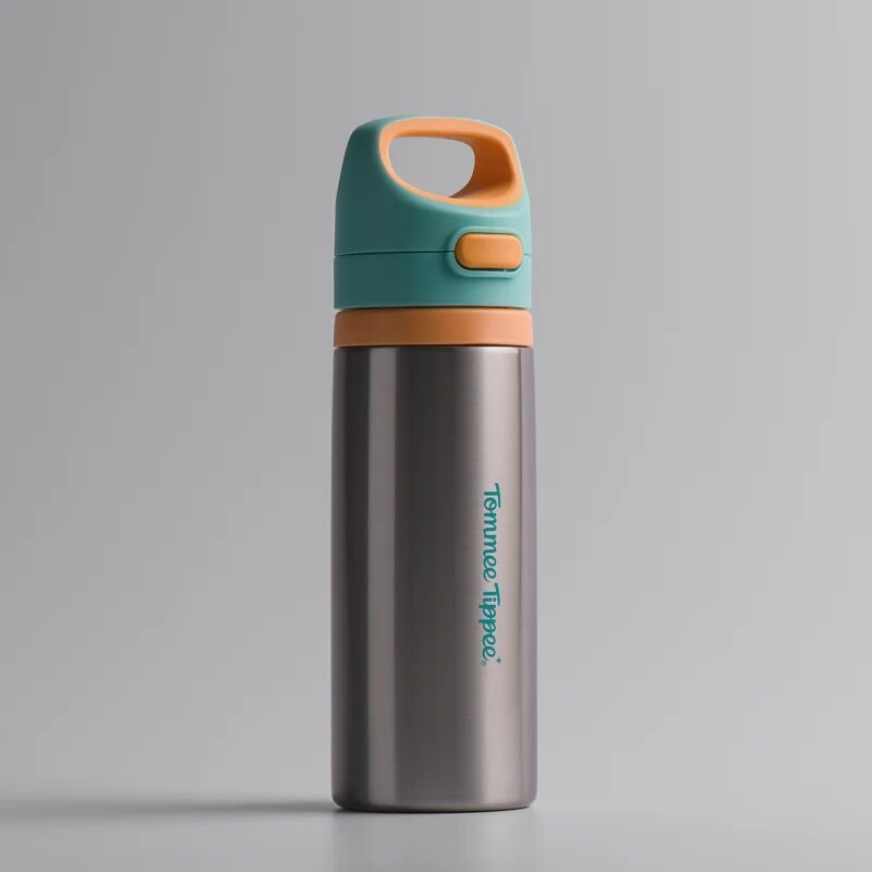 Tommee Tippee On The Go termovka iz nerjavnega jekla s silikonskim ustnikom 24m+ 500 ml