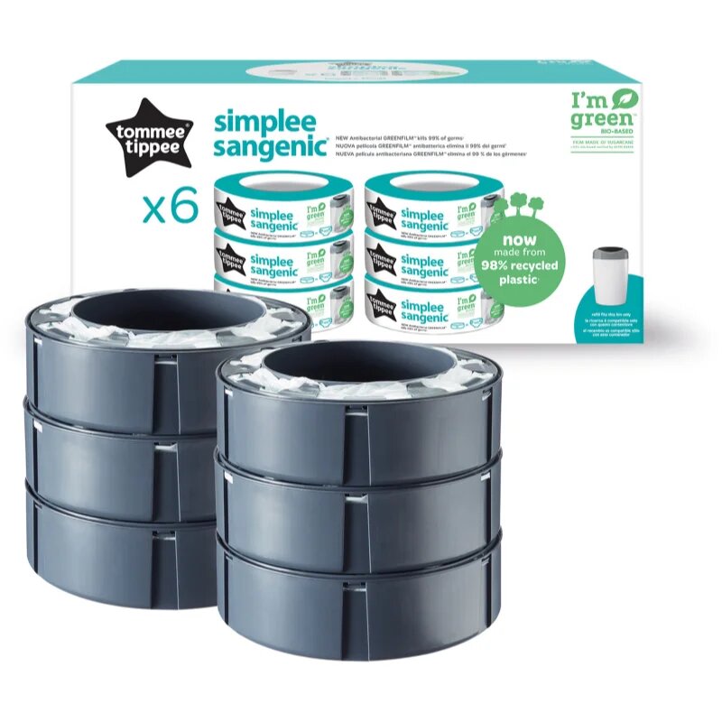 Tommee Tippee Simplee nadomestna kaseta 6 kos