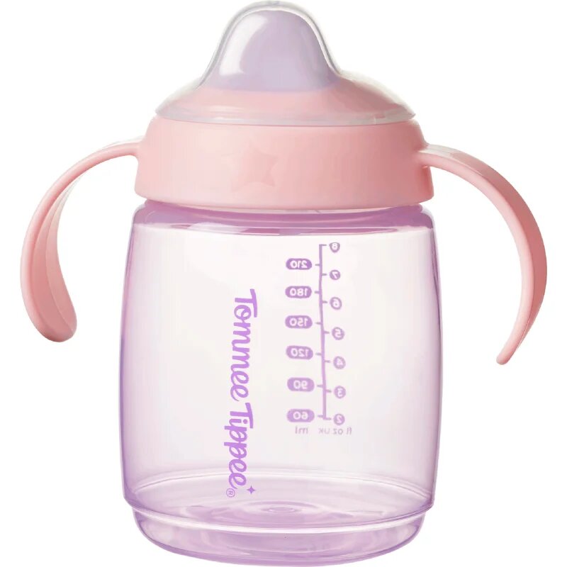 Tommee Tippee Trainer Spout otroški lonček 6m+ Pink 1 kos
