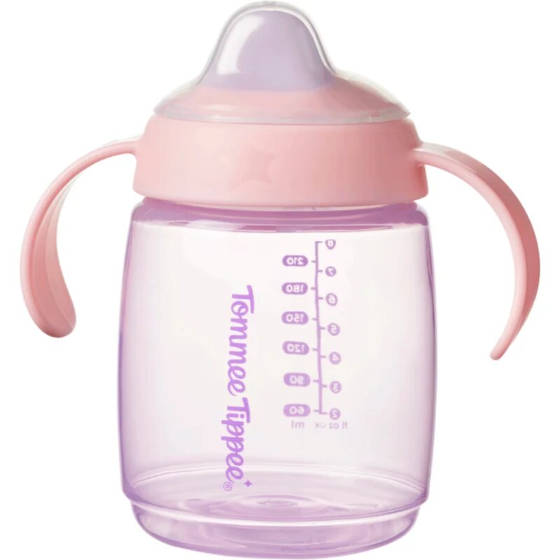 Tommee Tippee Trainer Spout otroški lonček 6m+ Pink 1 kos