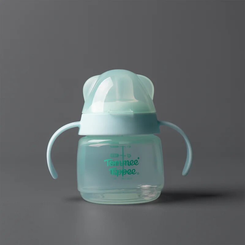 Tommee Tippee Transition Spout Cup lonček ki ne pušča 4m+ Blue 150 ml