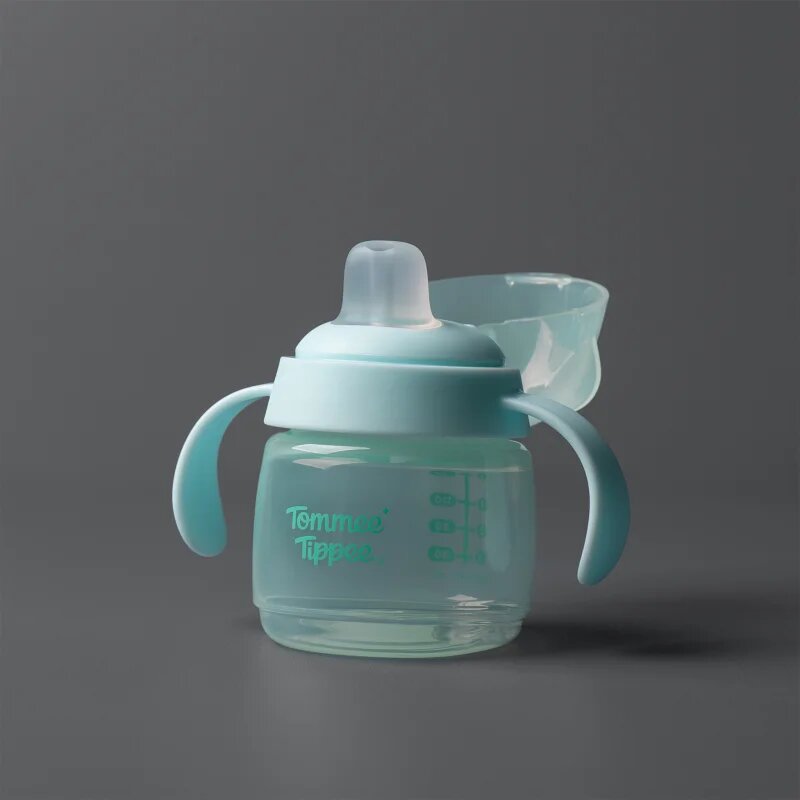 Tommee Tippee Transition Spout Cup lonček ki ne pušča 4m+ Blue 150 ml