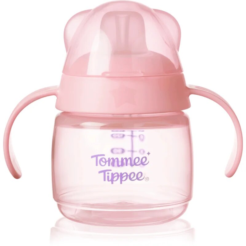Tommee Tippee Transition Spout Cup lonček ki ne pušča 4m+ Pink 150 ml