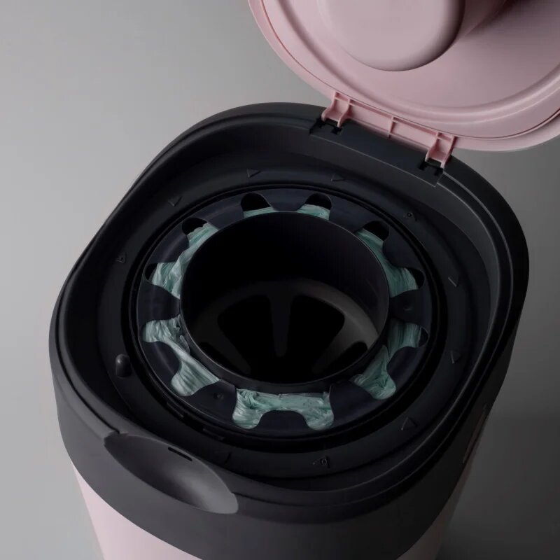 Tommee Tippee Twist & Click Pink koš za plenice + vložek za koš 1 kos